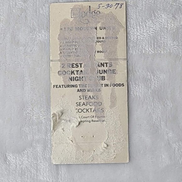 Vintage Matchbook Cover The Lodge North Wildwood New Jersey NJ 30 Strike - Picture 5 of 5